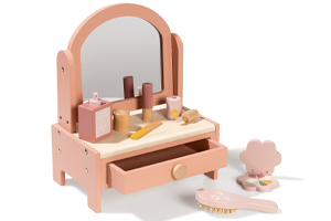 Petite coiffeuse d'imitation rose en bois blog wesco