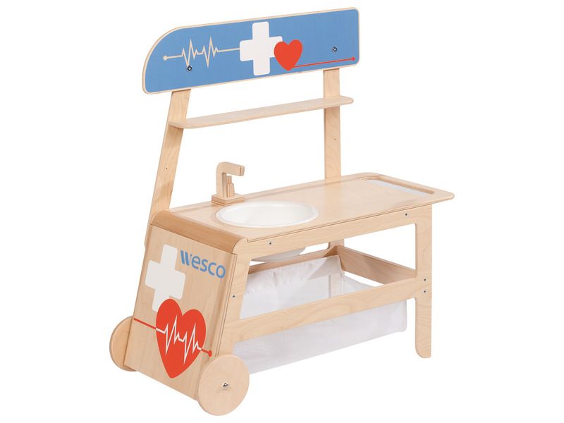 jeu d'imitation en bois wesco pour prendre soins des autres