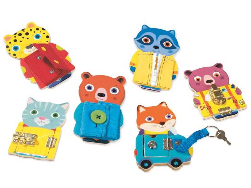 jeu avec des serrures en forme d'animaux blog wesco