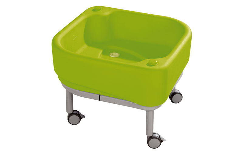 Petit potager pour enfants mobile en plastique vert avec 4 roulettes blog wesco