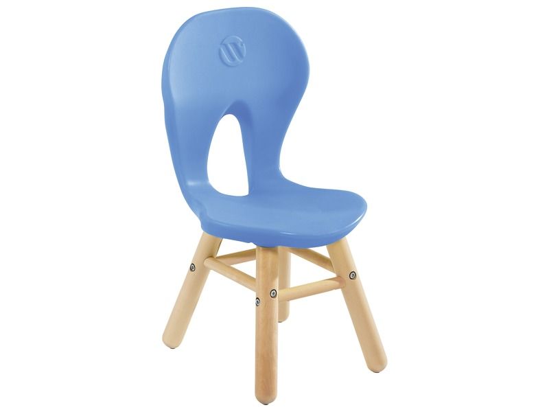 Chaise coque easy pieds bois